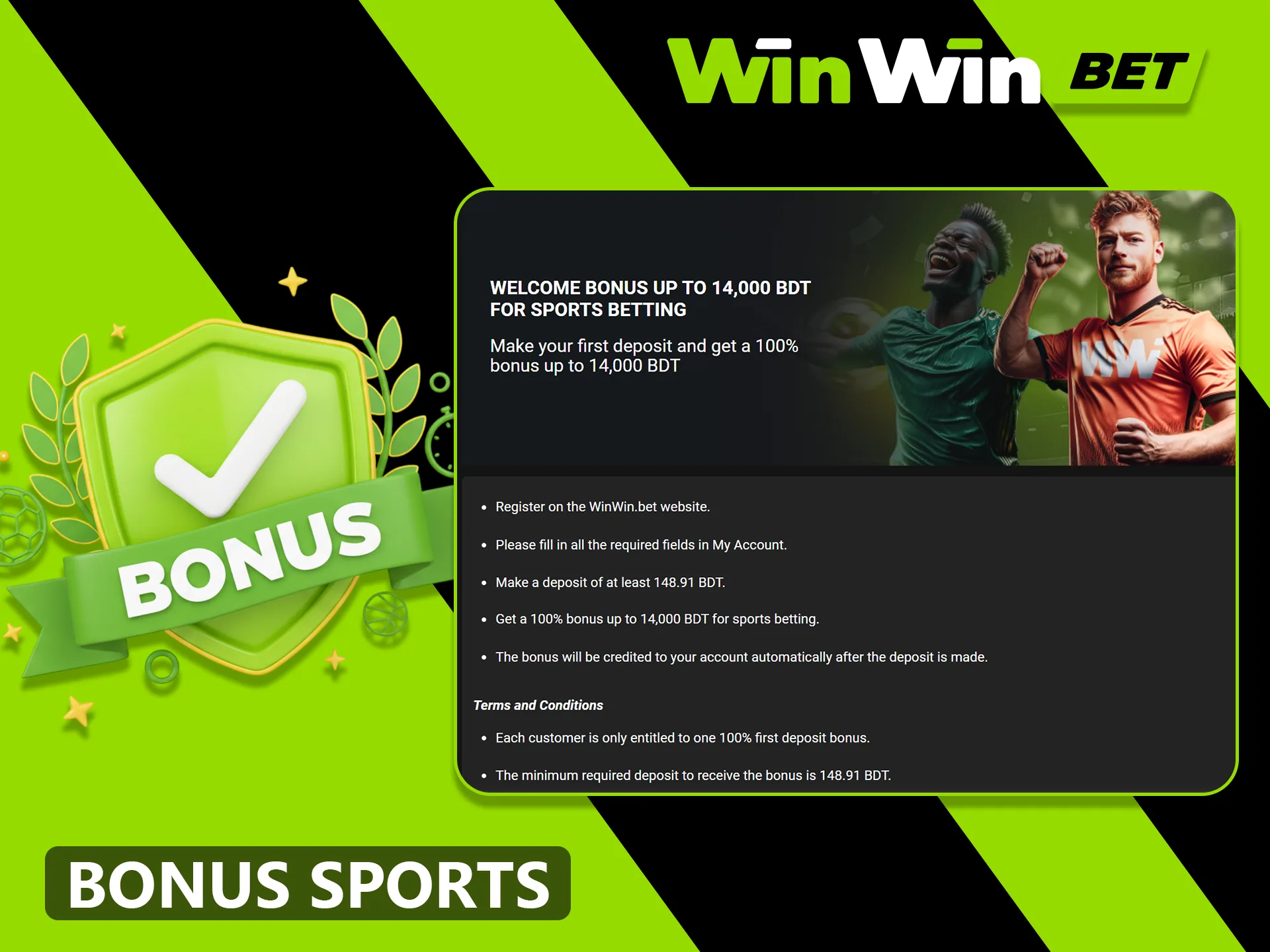 Get your welcome sport bonus at WinWin website.